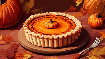 Delicious Pumpkin Pie in Stunning, pumpkin pie, Autumn, dessert, Thanksgiving HD wallpaper
