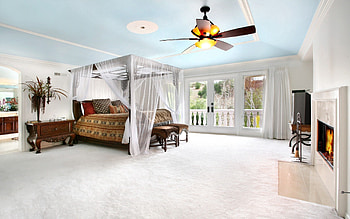 Interior, Miscellanea, Miscellaneous, Design, Room, Bed, Fan, Modernity HD wallpaper