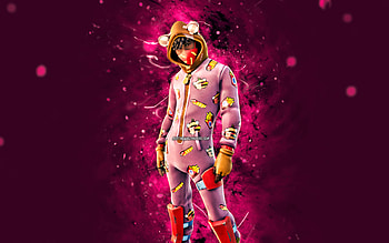 Beefy Jams Nap Capn, , purple neon lights, Fortnite Battle Royale, Fortnite characters, Beefy Jams Nap Capn Skin, Fortnite, Beefy Jams Nap Capn Fortnite HD wallpaper