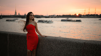 Zemfira Ismailova, zemfira-ismailova, girls, model, red-dress HD wallpaper