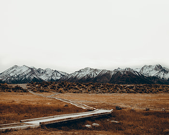 Nature, Grass, Sky, Mountains, Path, Trail HD wallpaper
