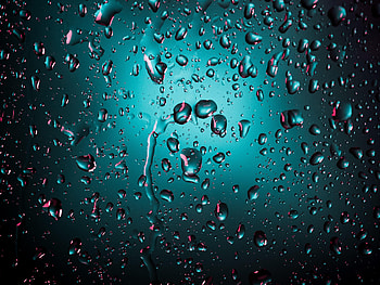 Water, Drops, Macro, Dark, Surface HD wallpaper
