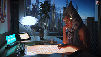 Ahsoka Tano Lo-fi Study, lofi, Study, Star Wars, Ahsoka Tano HD wallpaper