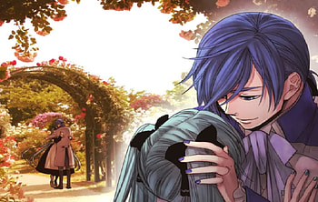 cenderillon, glad, sad, cute, kiss, kaito HD wallpaper