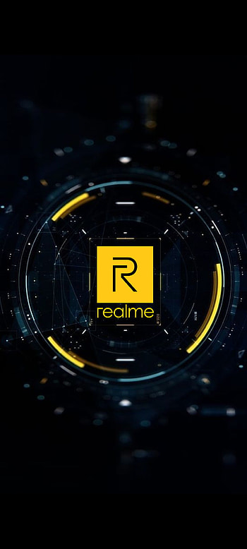 Realme oscuro, xiaomi, pantalla, samsung, amarillo, logo, fondos HD phone wallpaper