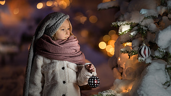 Christmas Girl, holidays, decoration, girl, christmas HD wallpaper
