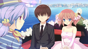 Boat Ride, boat, lover, cute, floral, long hair, dress, nice, flower, short hair, ride, water, male, ocean, female, handsome, souple, sexy, sweet, sea, hot, girl, romance, anime girl, boy, anime, pretty, love, romantic, gown, lovely, guy HD wallpaper