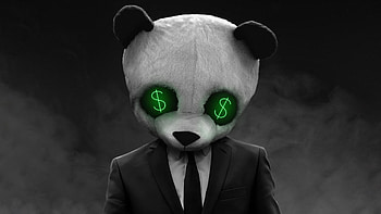 Panda Dollar, panda, dollars, artist, artwork, digital-art HD wallpaper