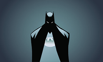 Batman, minimalism, illustrator HD wallpaper