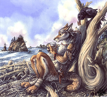 no resting for the killer, wolves, wereowolves, painting, killer HD wallpaper