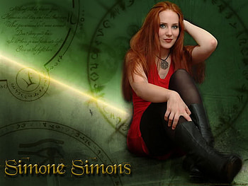 Simone Simons - Epica, gothic, dutch, simons, simone, band, heavy, logo, epica, metal HD wallpaper