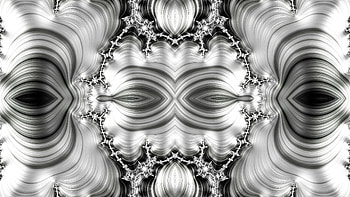 Trippy Psychedelic Fractal, trippy, psychedelic, aesthetic, white, black, Abstract, fractal, abstract black HD wallpaper