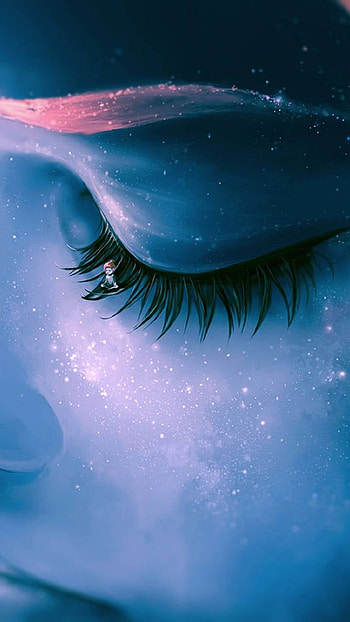 Tiny Fairy, space, face, fantasy, fairy, space fantasy HD phone wallpaper