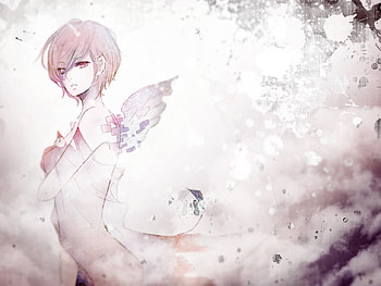 little wings, girl, anime, pretty HD wallpaper