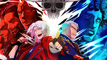 Devil May Cry 2025 — : Red vs Blue Devil Duel, Devil May Cry (2025) HD wallpaper
