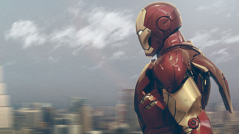 Iron Man Seeing City, iron-man, superheroes, artwork, digital-art, behance HD wallpaper