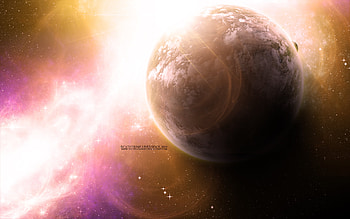 Odyssey's Dream by Catherine Liversidge, nebula, planet, deviant art, space, catherine liversidge HD wallpaper