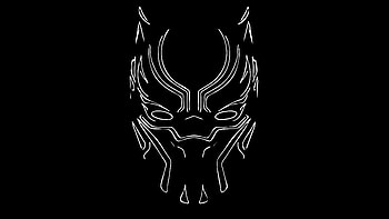 Black panther, mask, minimal, art HD wallpaper