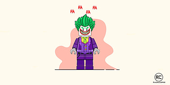 Joker, villain, LEGO, art HD wallpaper