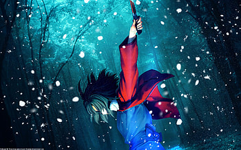For The Glory, trees, shiki no ryougi, kara no kyokai, forest HD wallpaper