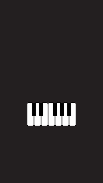 Piano, keyboard, amoled, minimal, music, white, black, 2022, instrument, simple HD phone wallpaper