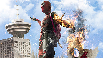 Deadpool Burning On The Edge, deadpool-2, movies, 2018-movies, artist, artwork, digital-art, deviantart HD wallpaper