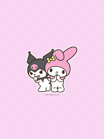 My melody and kuromi, magenta, product HD phone wallpaper