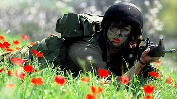 Sniper, girl, gun, female HD wallpaper