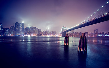 Landscape, Cities, Rivers, Bridges HD wallpaper