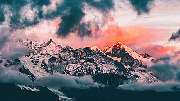 Mountain cloudscape, Scenic beauty, Nature's wonders, Breathtaking views HD wallpaper