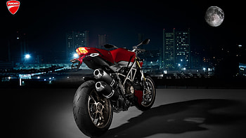 Ducati in Night, style, fast, bike, , ducati, road, speed, race HD wallpaper