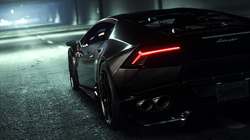 Matt Black Lamborghini HD wallpaper