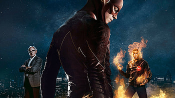 The Flash running, Speedster superhero, Lightning bolt, Scarlet streak HD wallpaper