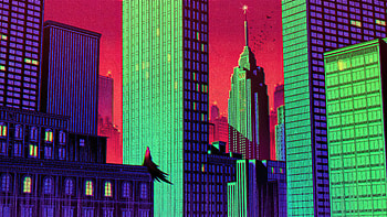 Batman Wayne Tower , batman, superheroes, minimalism, minimalist, artist, artwork, digital-art, artstation HD wallpaper