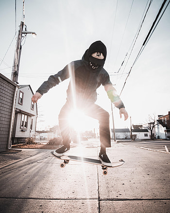 Miscellanea, Miscellaneous, Street, Ray, Skateboarder, Skate, Skateboarding HD phone wallpaper