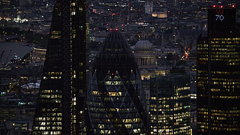 The Gherkin, London England, Post by Christopher Sellers HD wallpaper