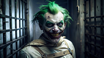 Joker in gotham asylum, DC Comics, Joker HD wallpaper