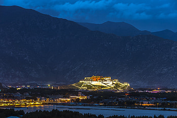 Cities, Mountains, Night, Building, Night City HD wallpaper
