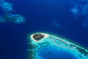 Nature, View From Above, Ocean, Tropics, Island, Bay, Paradise HD wallpaper
