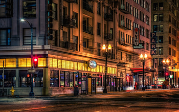 the yard house bar in san diego r, night, city, corner, street, r, bar HD wallpaper