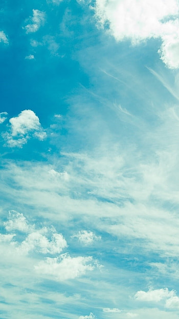 Clean, Blue Sky, Clouds HD phone wallpaper