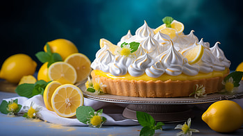 Lemon Meringue Pie, Lemon Pie, food, pie HD wallpaper