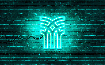 Fenchurch turquoise logo, , turquoise brickwall, Fenchurch logo, brands, Fenchurch neon logo, Fenchurch HD wallpaper