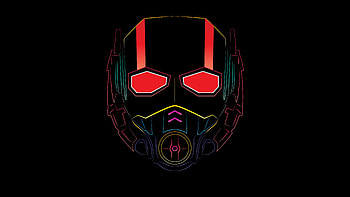 Ant Man Mask Minimalism , ant-man, mask, minimalism, artwork, digital-art, superheroes HD wallpaper