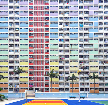 Cities, Palms, Building, Playground, Platform, Facade HD wallpaper