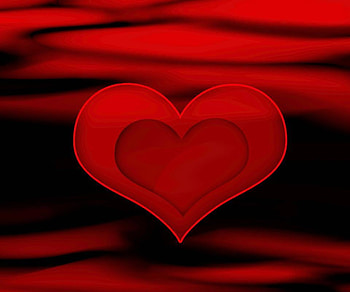 Heart, abstract, 3d, red HD wallpaper