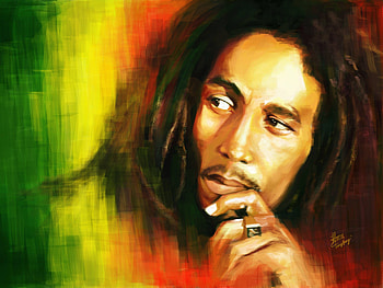 Bob Marley Painting, bob-marley, celebrities, painting HD wallpaper