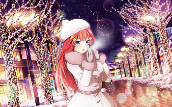 Itsuki Nakano Winter Glow - Anime from The Quintessential Quintuplets, Itsuki Nakano, Anime, The Quintessential Quintuplets HD wallpaper