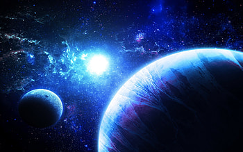 Blue Space. Blue Space Background HD wallpaper