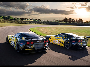 Chevrolet Corvette C6-R GT2 Duo 2009, c6-r, chevrolet, 2009, gt2, corvette, duo HD wallpaper